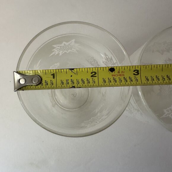 Federal Glass White Satin Frost Snowflake Starburst Highball Glasses PAIR(2) VTG - Picture 10 of 11
